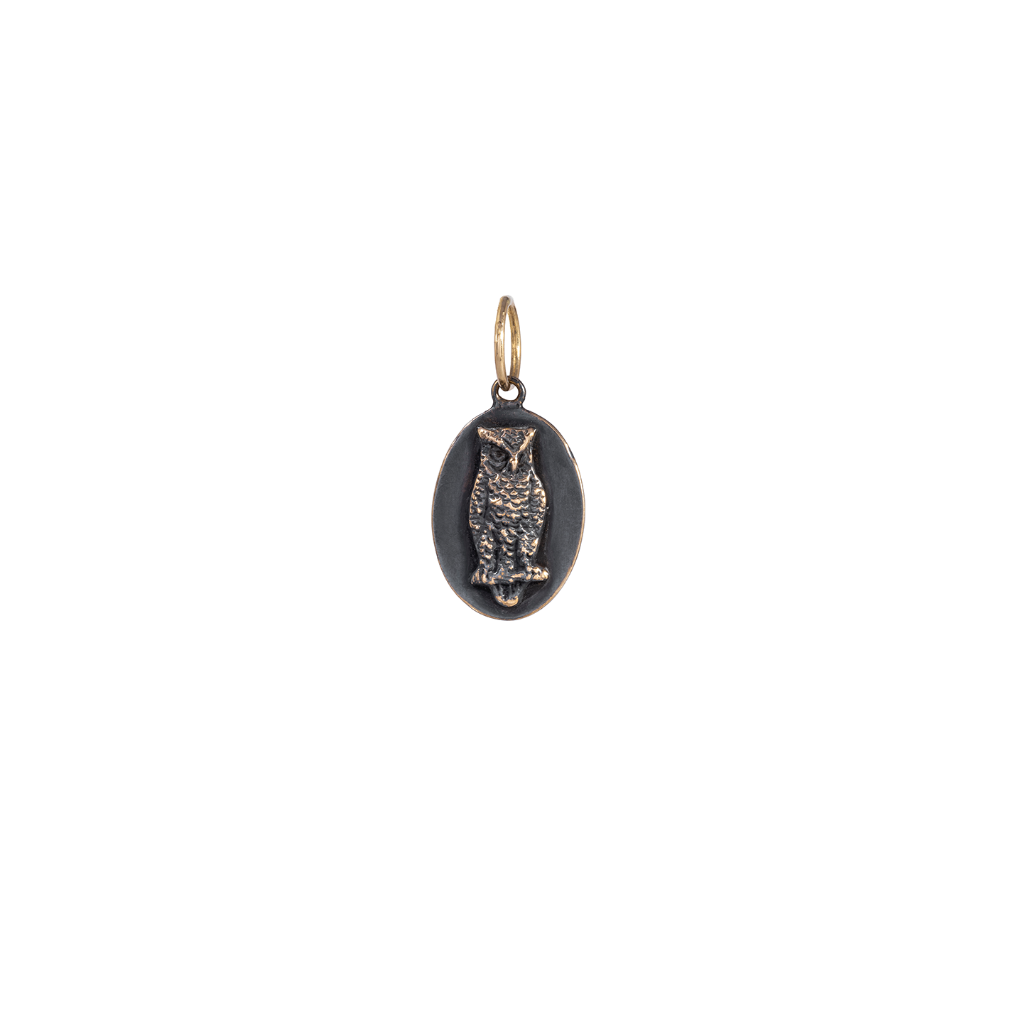 Tina Negri Oval Owl Pendant