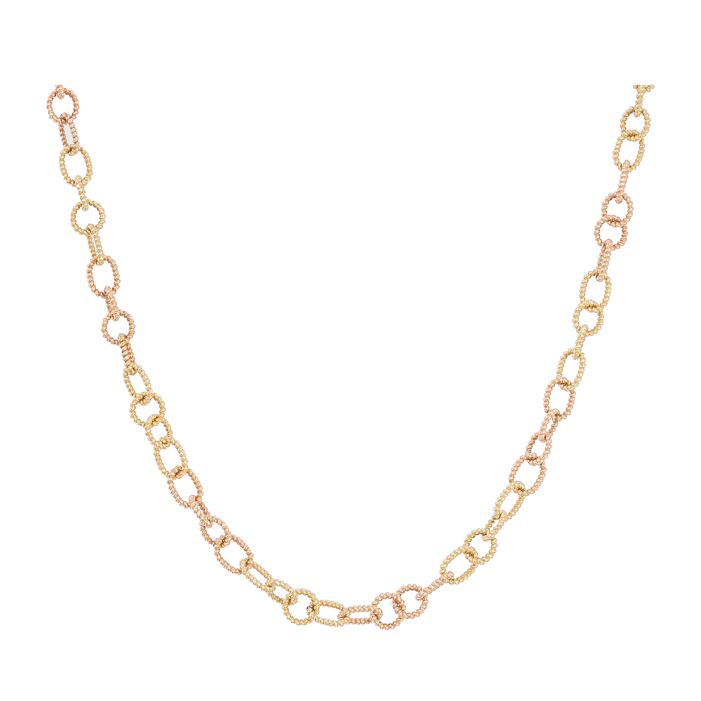 Nancy Newberg Gold Twist Link Necklace