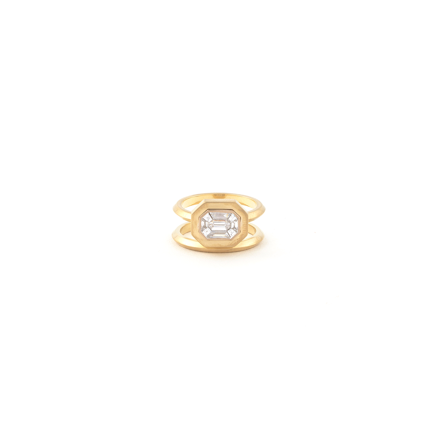 Sylva & Cie Mosaic Spiral Diamond Ring