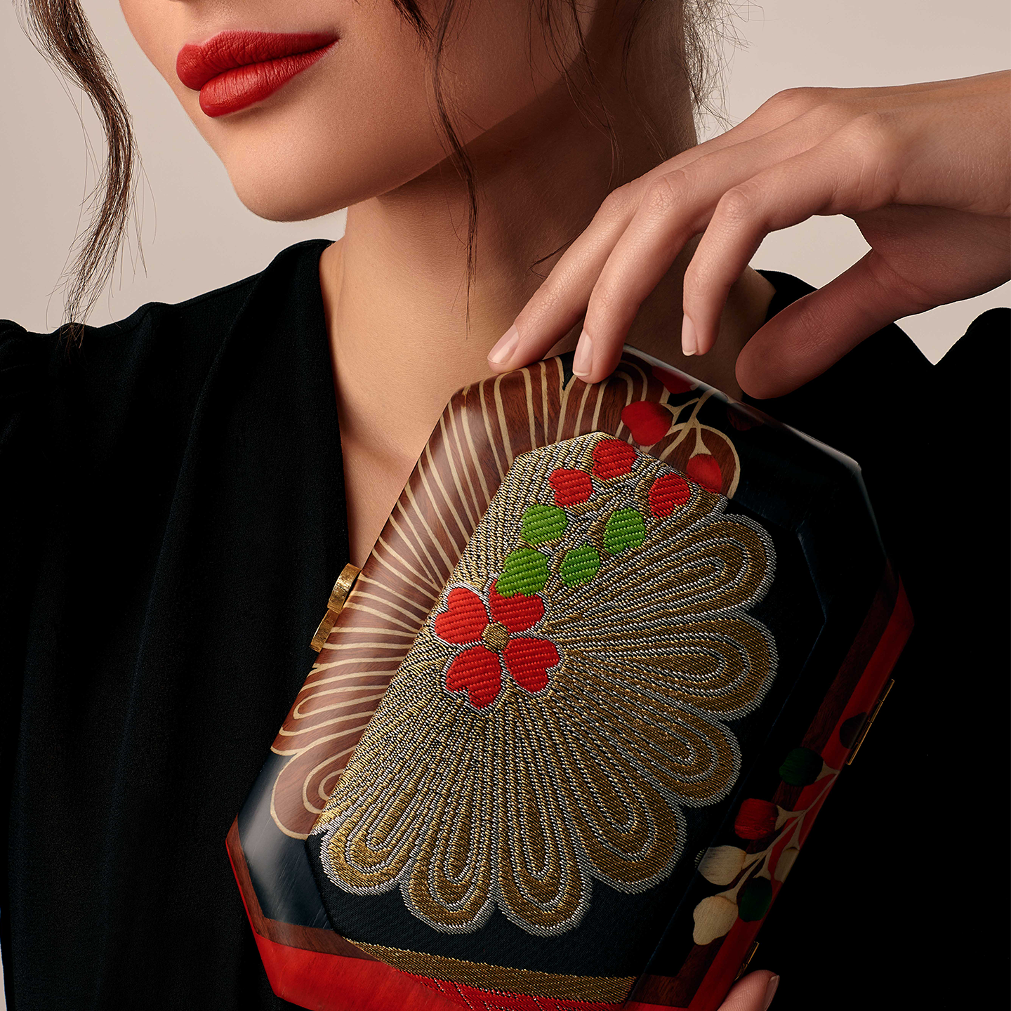 Silvia Furmanovich Marquetry Obi Clutch