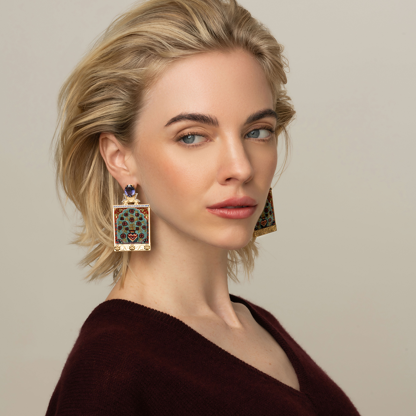 Silvia Furmanovich 'Silk Road' Tapestry Earrings