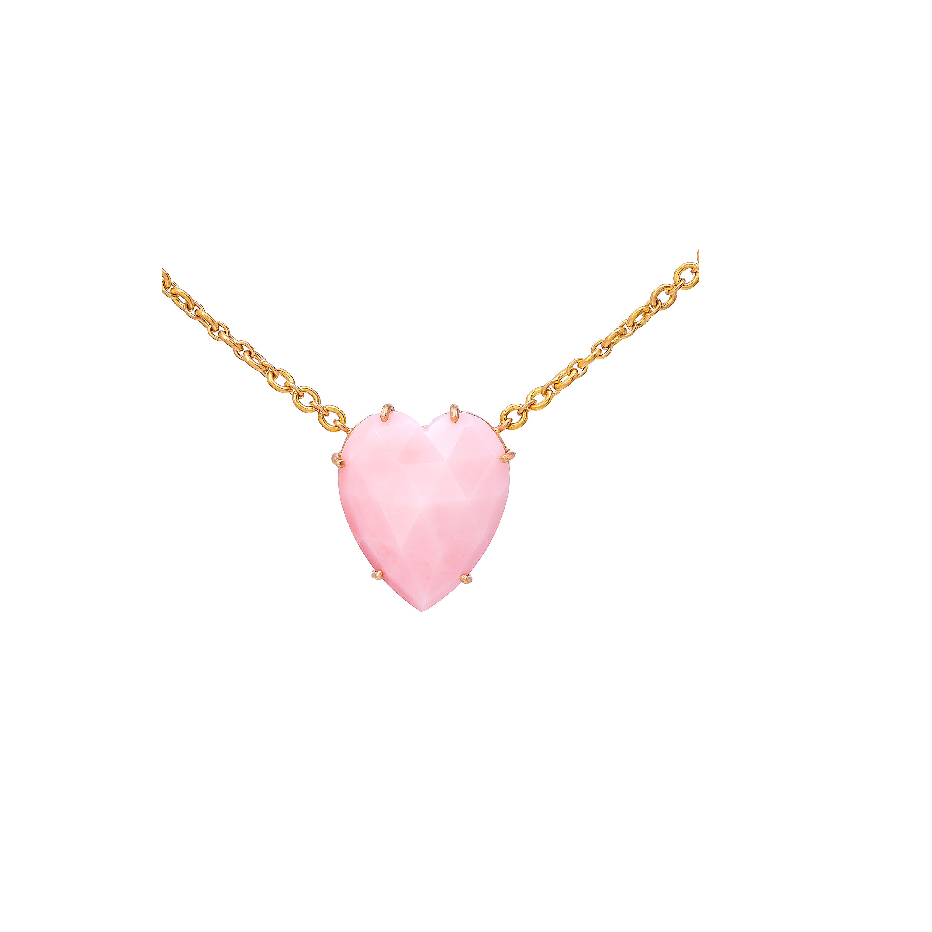Irene Neuwirth Large Love Pink Opal Necklace The Loupe Jewelry