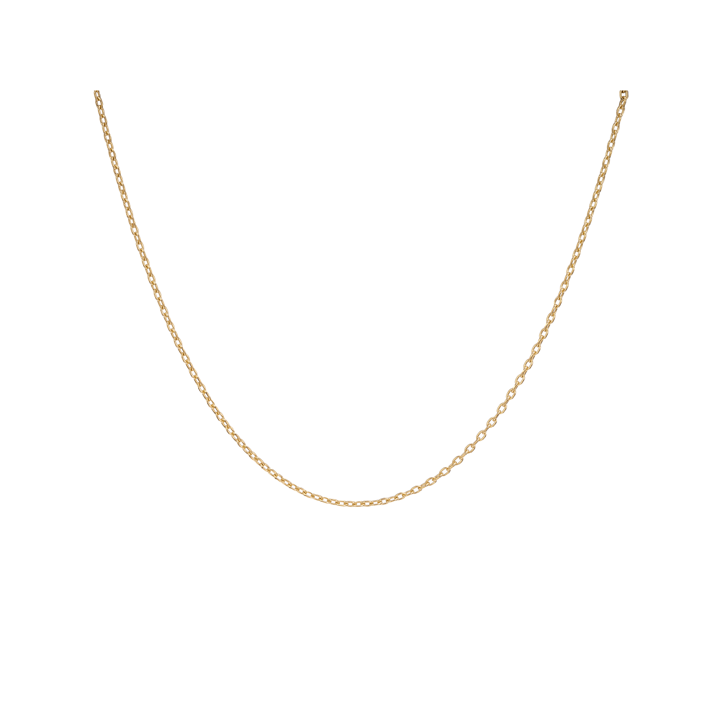 Caroline Ellen Rectangular Link Cable Chain with Lobster Claw Clasp