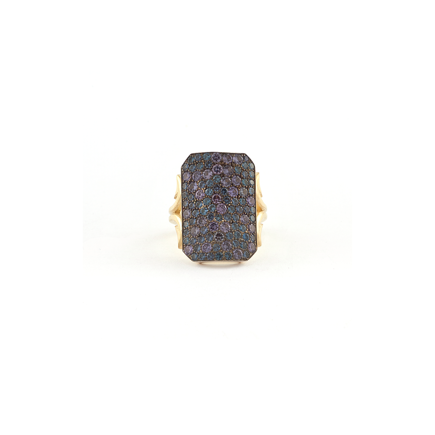Sylva & Cie Ten Table Ring with Denim Hued Spinel