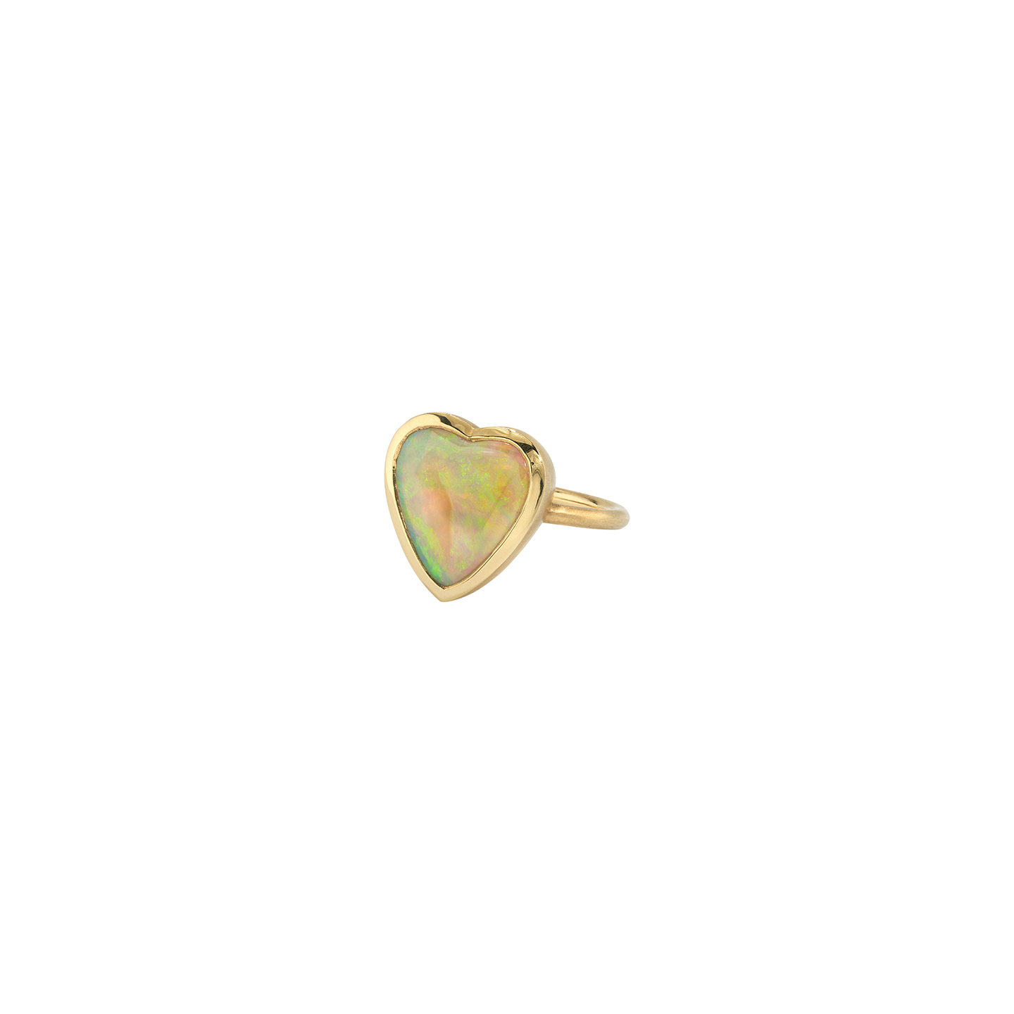 Irene Neuwirth 'Love' One-Of-A-Kind Carved Opal Heart Ring
