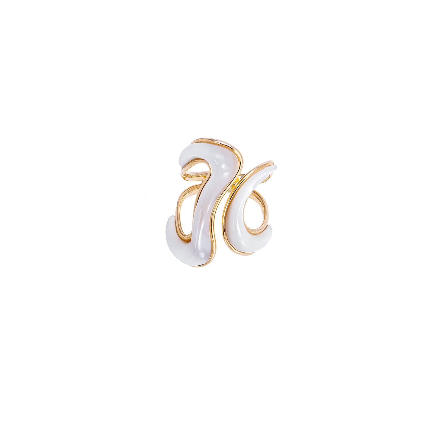 Fernando Jorge 'Stream' Open Ring with Mother Of Pearl