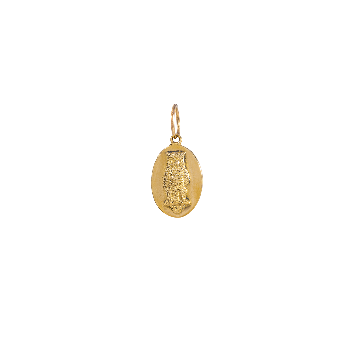 Tina Negri Oval Owl Pendant
