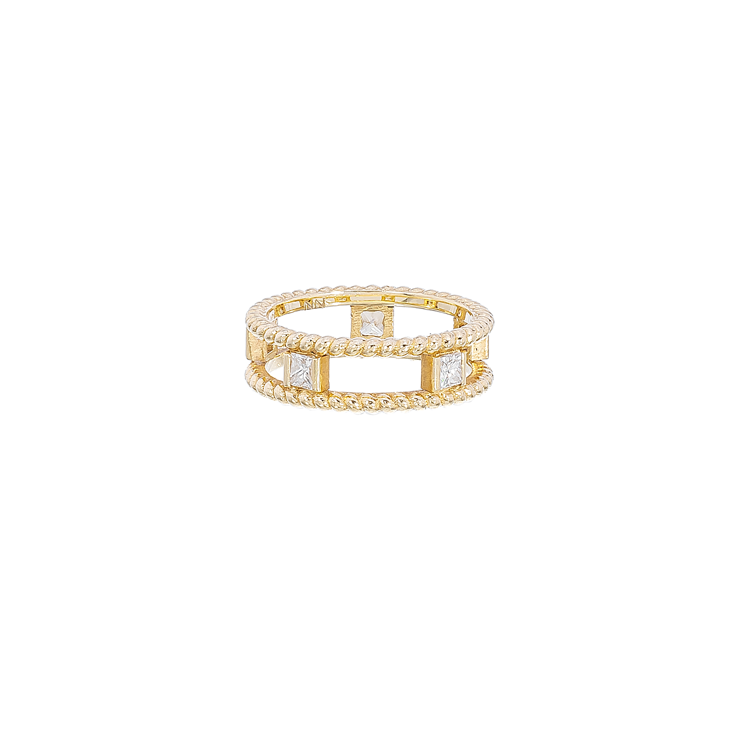 Nancy Newberg Gold and Diamond Twist Ring