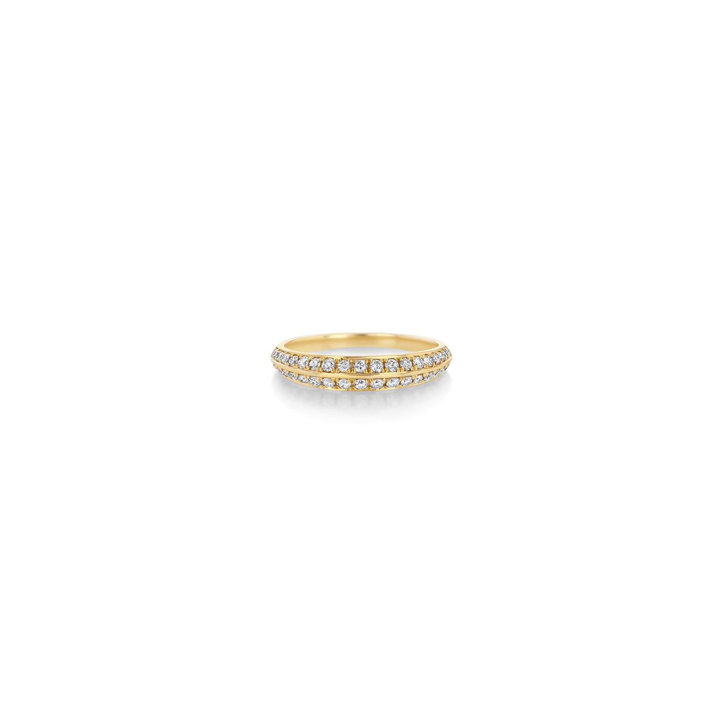 Lizzie Mandler Thin Crescent Pave Ring