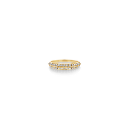 Lizzie Mandler Thin Crescent Pave Ring