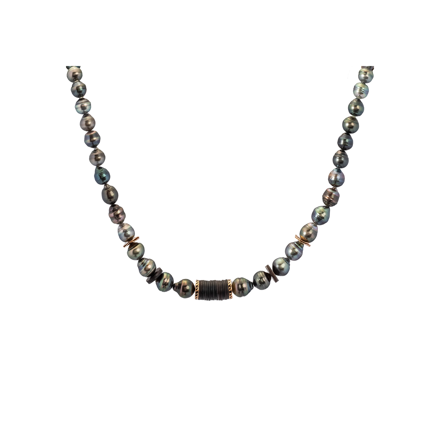 Dezso One-of-a-Kind Classic Pearl Puka Necklace