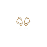 Fernando Jorge 'Stream' Loop Earrings with Mother of Pearl