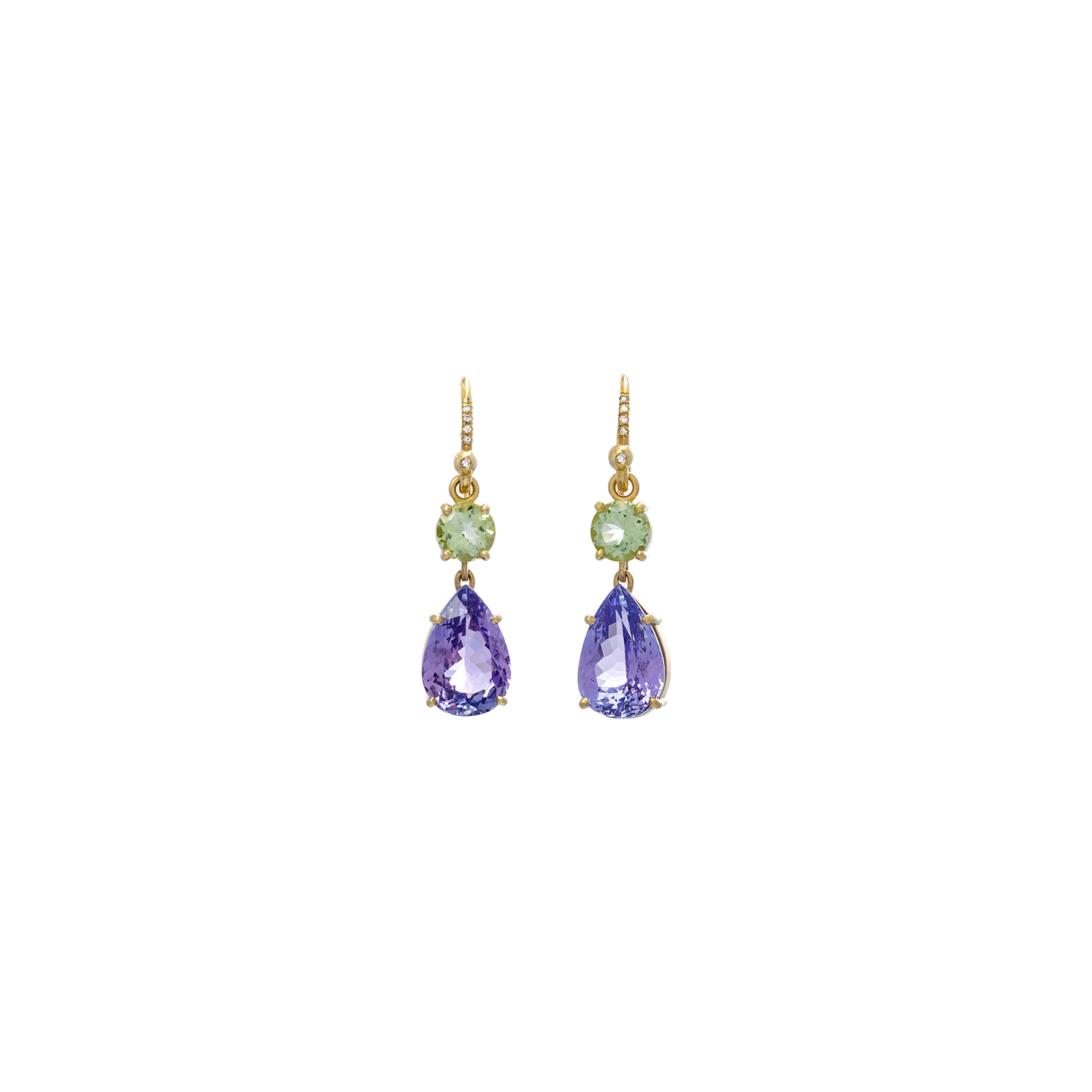 Irene Neuwirth 'Gemmy Gem' One-of-a-Kind Double Drop Earrings