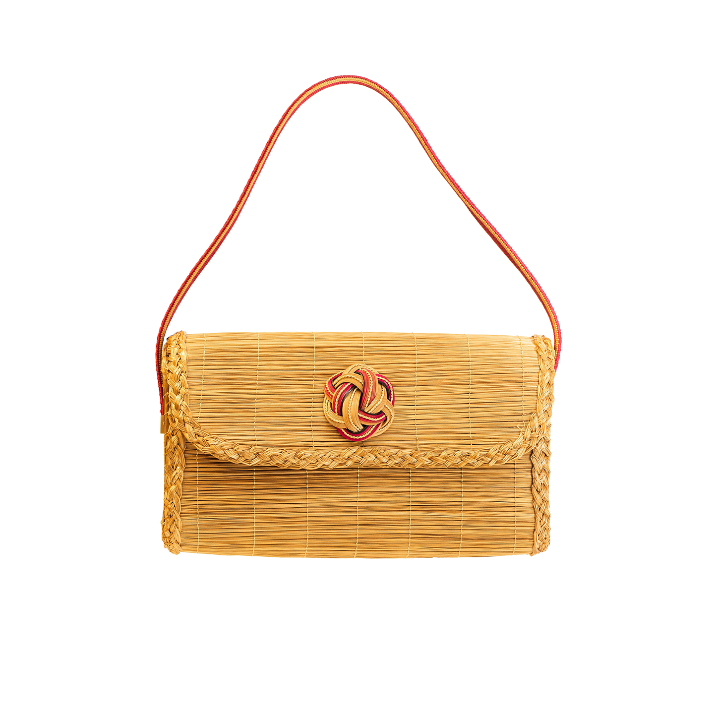 Silvia Furmanovich Golden Grass Braided Bag