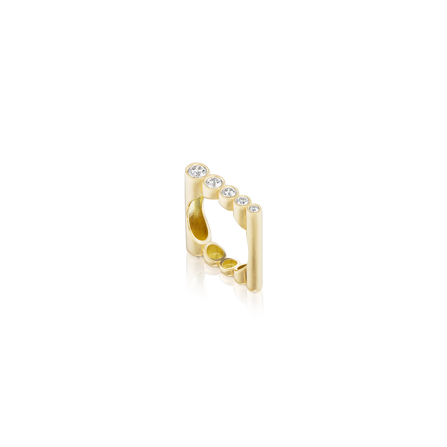 Beck Jewels Snorkel Ring with Diamonds