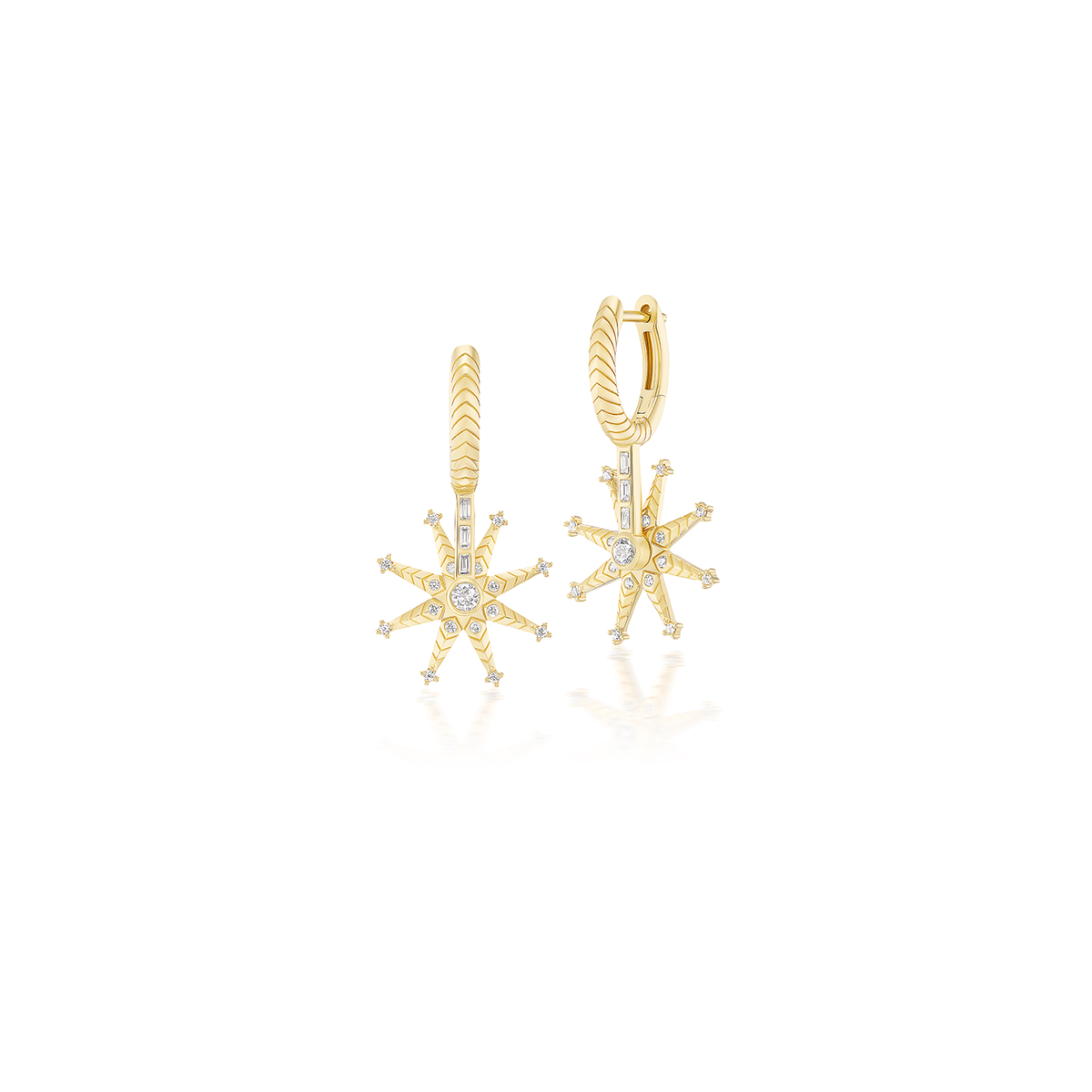 Harwell Godfrey Spur Huggie Diamond Earrings