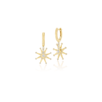 Harwell Godfrey Spur Huggie Diamond Earrings
