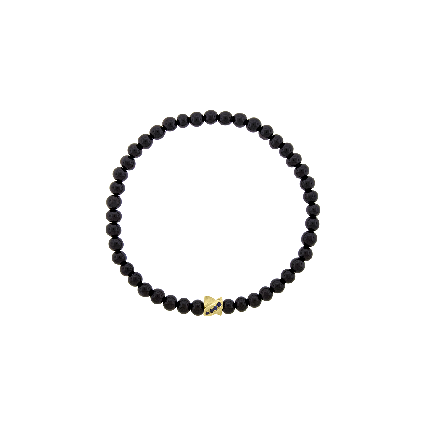 Luis Morais Small Drill Bit on Gemstone Beaded Bracelet