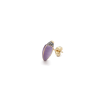 Bibi Van Der Velden Mini Scarab Amethyst Stud - Single