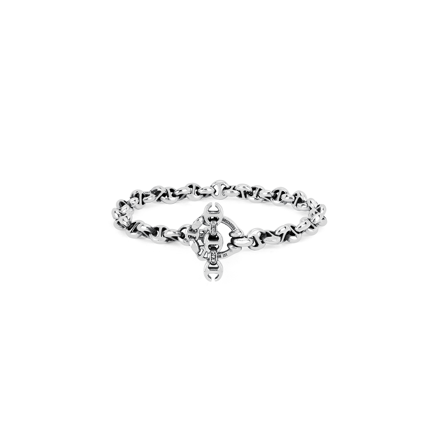 Hoorsenbuhs 5mm Open Link Bracelet with Gold Toggle -8.25 Hoorsenbuhs 5mm Open Link Bracelet with Gold Toggle -8.25