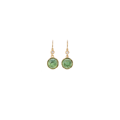 Irene Neuwirth 11mm Green Tourmaline Earrings