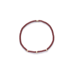 Luis Morais Three 14k Yellow Gold Mini Tetras on Vinyl Beaded Bracelet