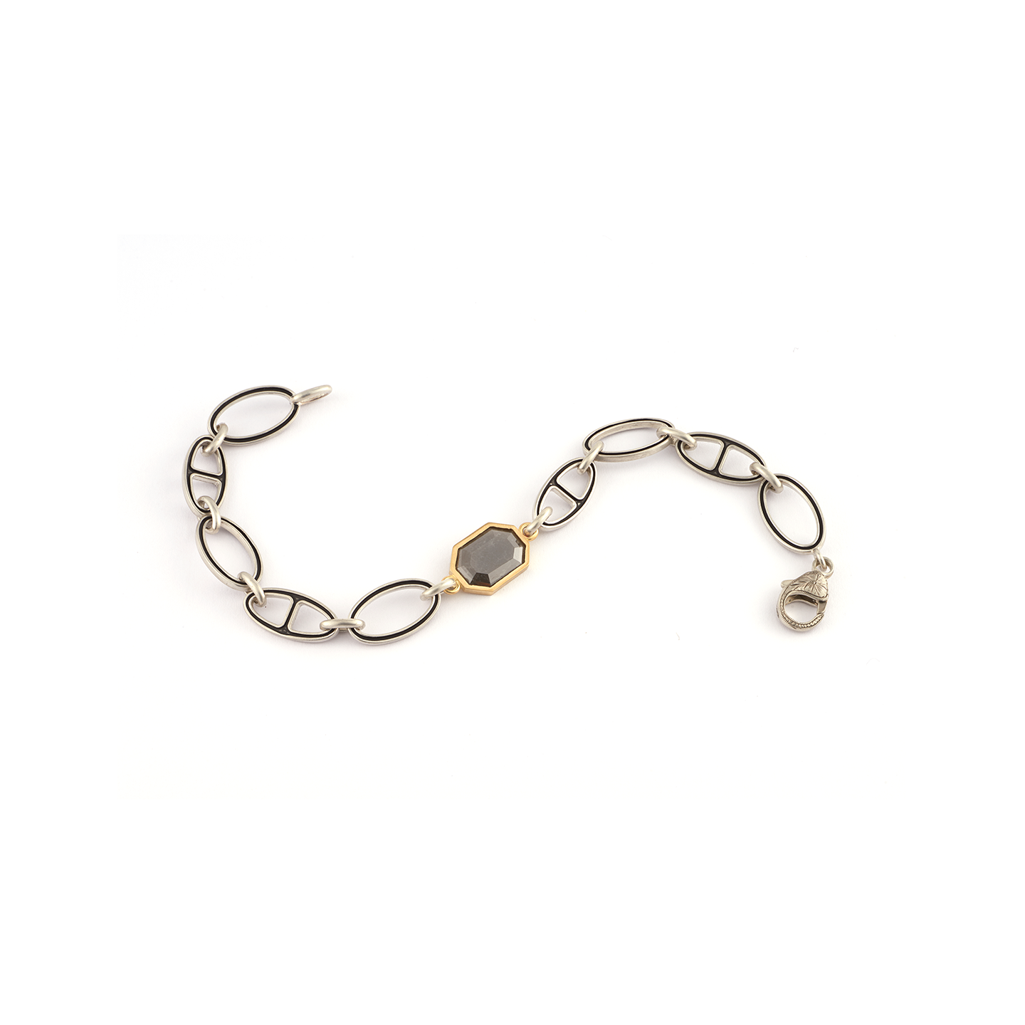 Sylva & Cie Men's Rough Diamond Bracelet