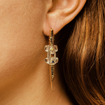 Bibi Van Der Velden Alligator Pop Art Bite Earring - Single
