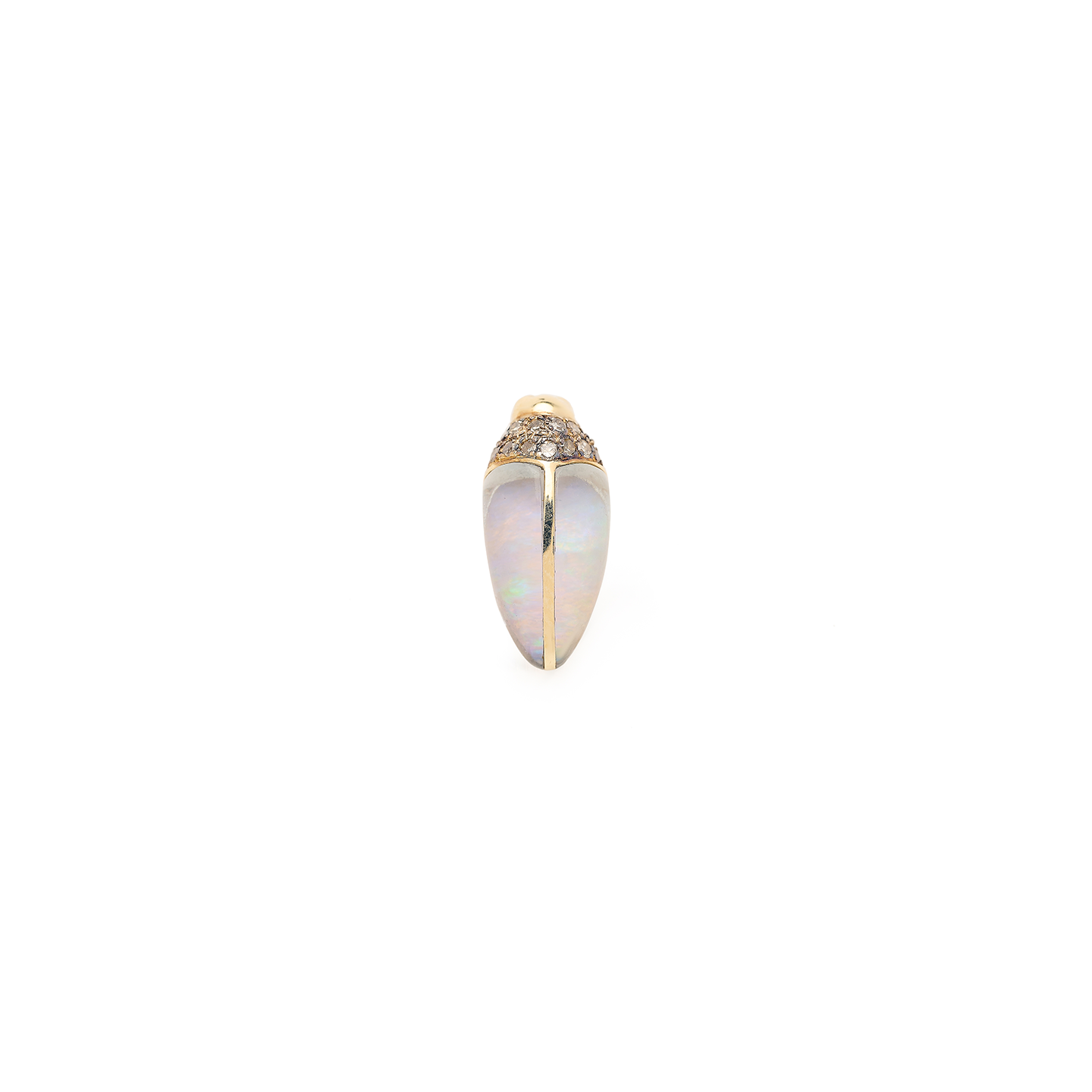 Bibi Van Der Velden Mini Scarab Opal Stud-Single