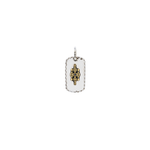 Hoorsenbuhs Sterling Kosmic Dog Tag with Black Diamond