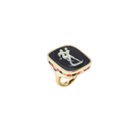 Francesca Villa 'Change Your Stripes' You Say Tomato Reversible Vintage Cameo Ring