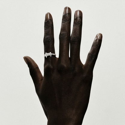 Bibi Van Der Velden Diamond Alligator Ring