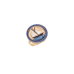Francesca Villa 'Make Waves' Painted Crystal Ring