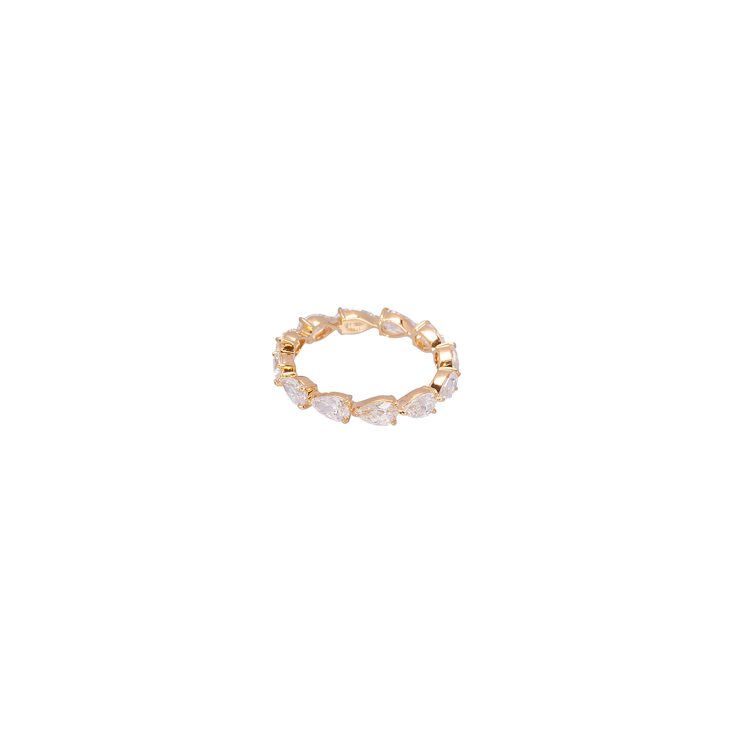 Eva Fehren Small Boa Band with Pear Shaped Diamonds