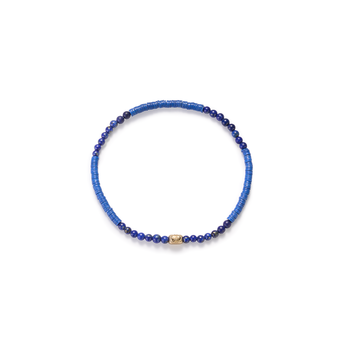 Luis Morais Small Ingot on Beaded Bracelet