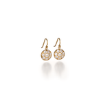 Caroline Ellen Pave Lentil Diamond Dangle Earrings