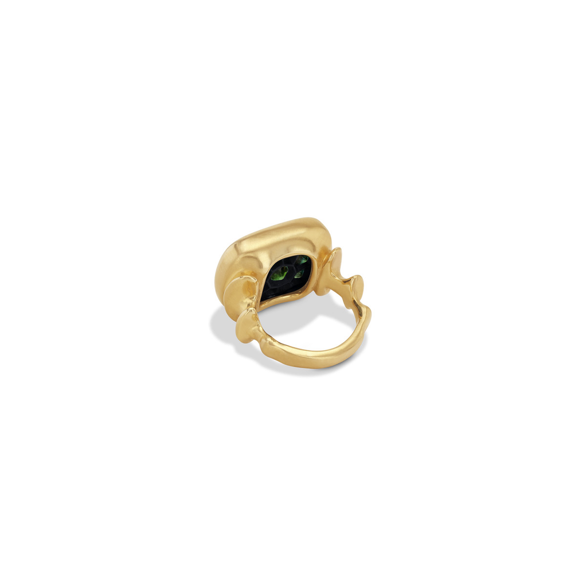 VRAM Chrona Green Sapphire Signet Ring