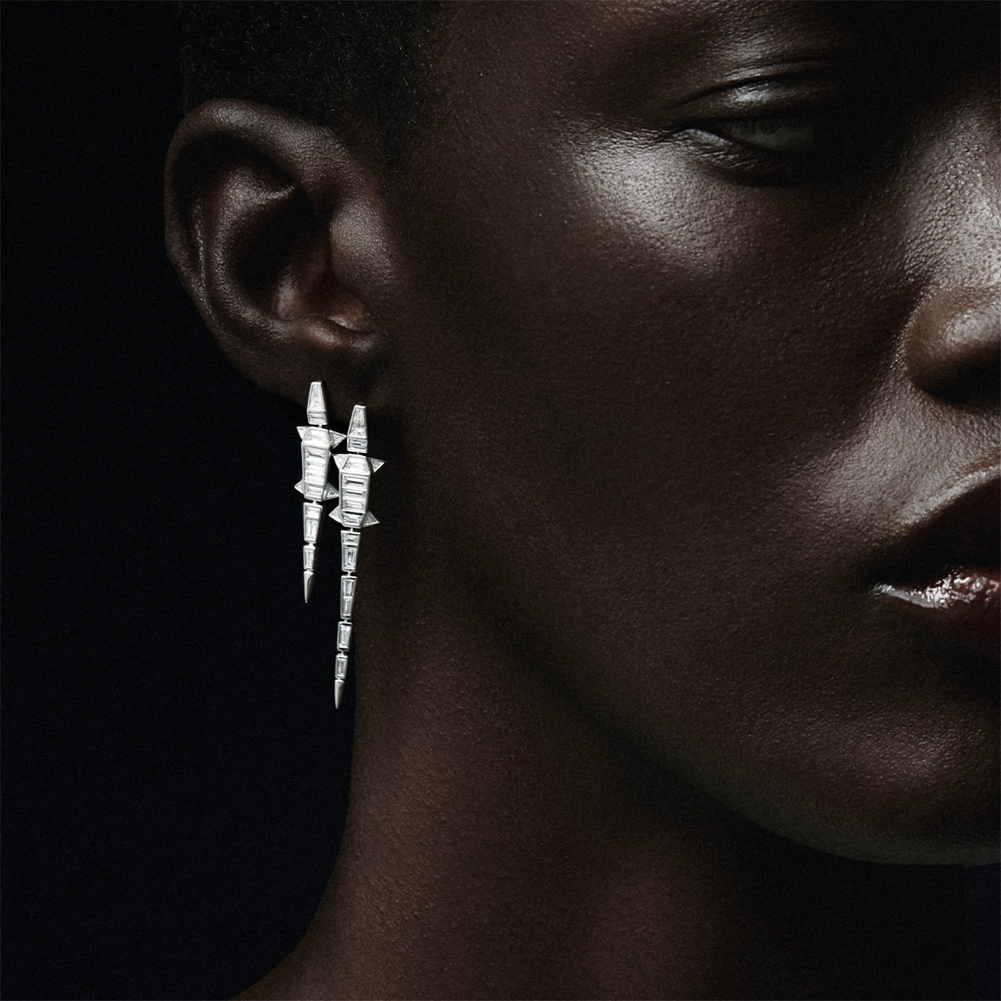 Bibi Van Der Velden Diamond Alligator Earring- Single