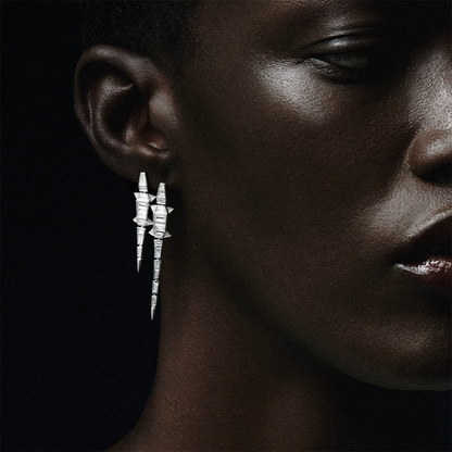 Bibi Van Der Velden Diamond Alligator Earring- Single