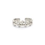 VRAM Chrona II Hinged White Gold Cuff