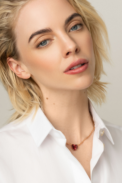 Irene Neuwirth 'Love' One-Of-A-Kind Pink Tourmaline Heart Necklace