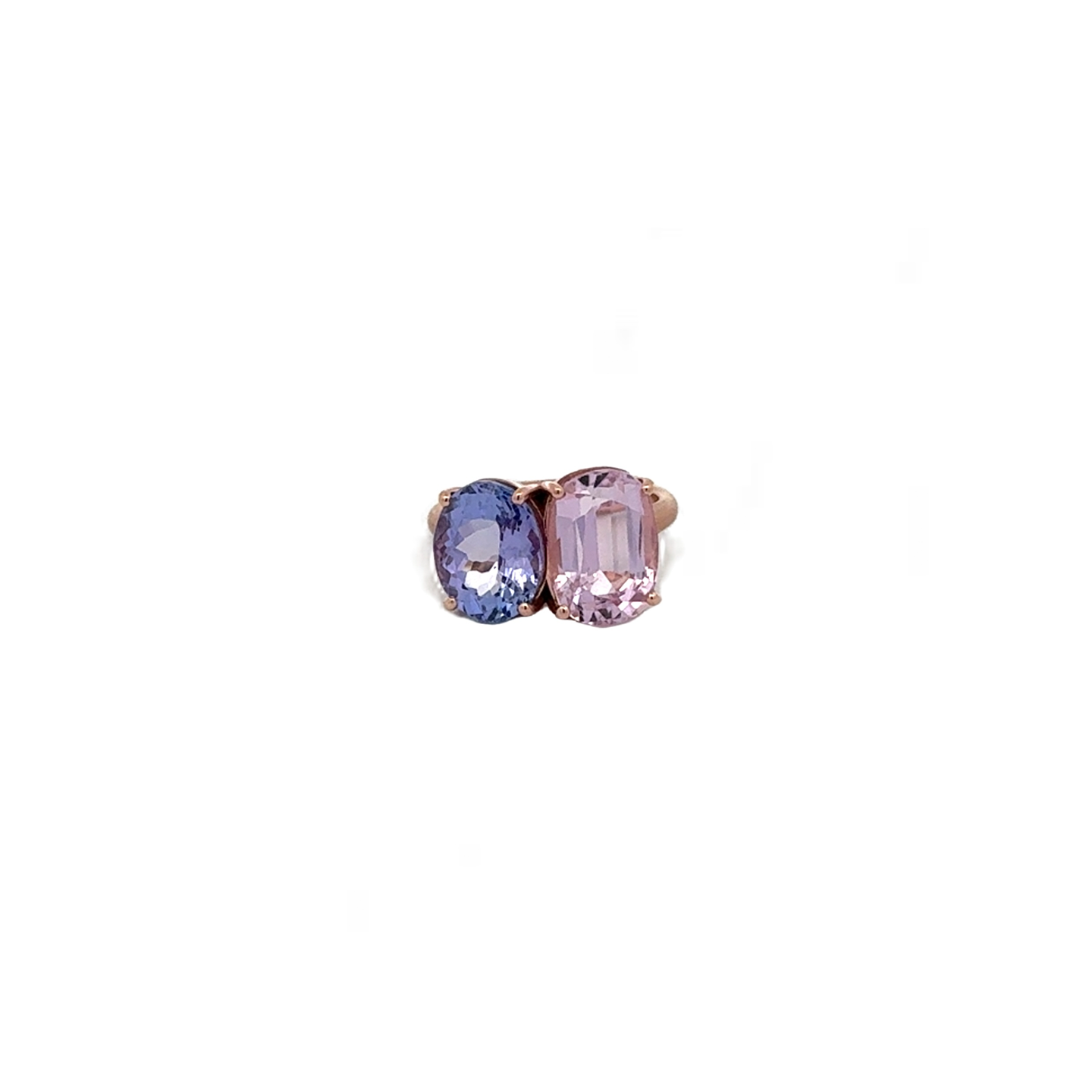 Irene Neuwirth 'Gemmy Gem' One-of-a-kind Two Stone Ring with Kunzite and Tanzanite
