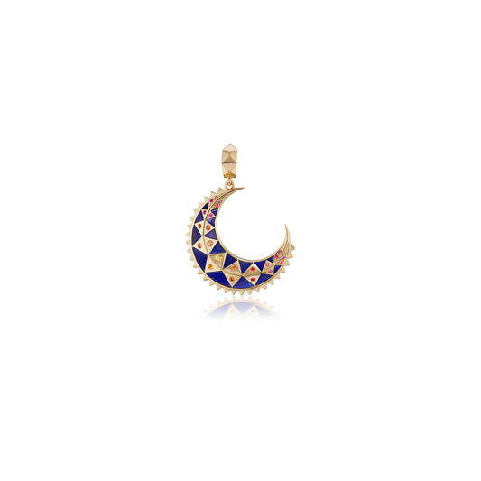 Harwell Godfrey Mini Moon Lapis Pendant