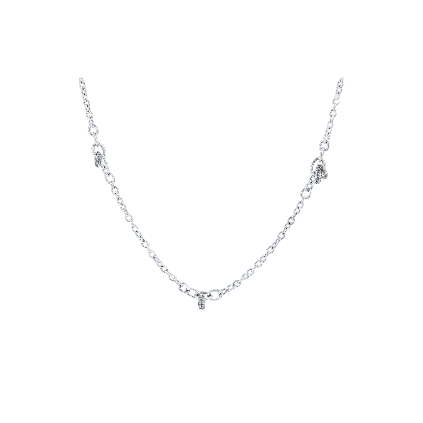 Sylva & Cie Diamond Rondell Necklace