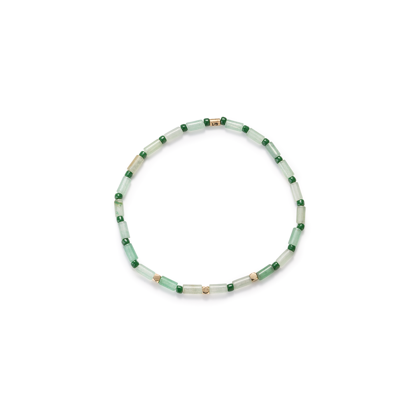 Luis Morais Three Mini Tetras on Aventurine Beaded Bracelet