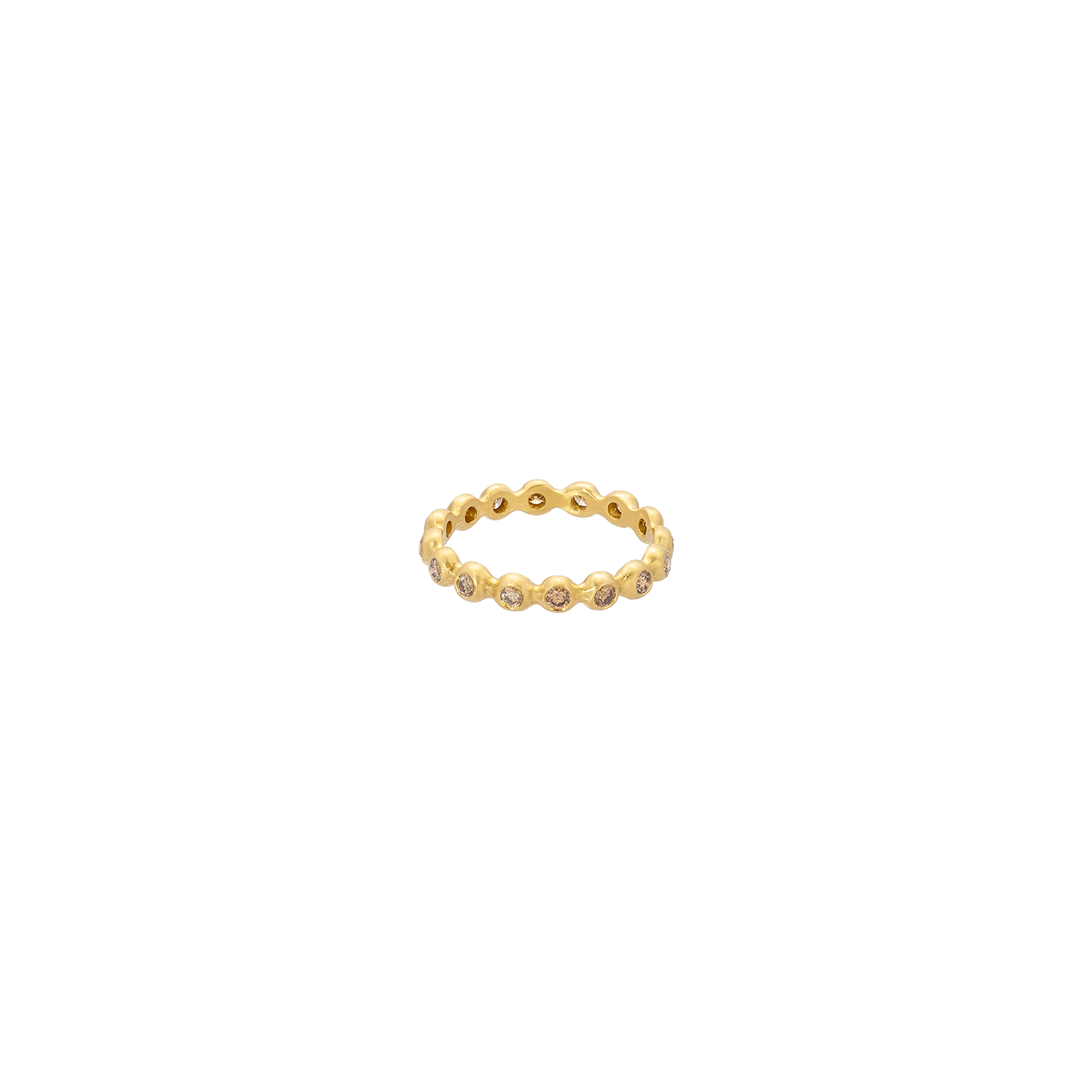 Caroline Ellen Cognac Diamond Ball Ring