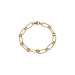 Caroline Ellen Flattened Heavyweight Paperclip Bracelet