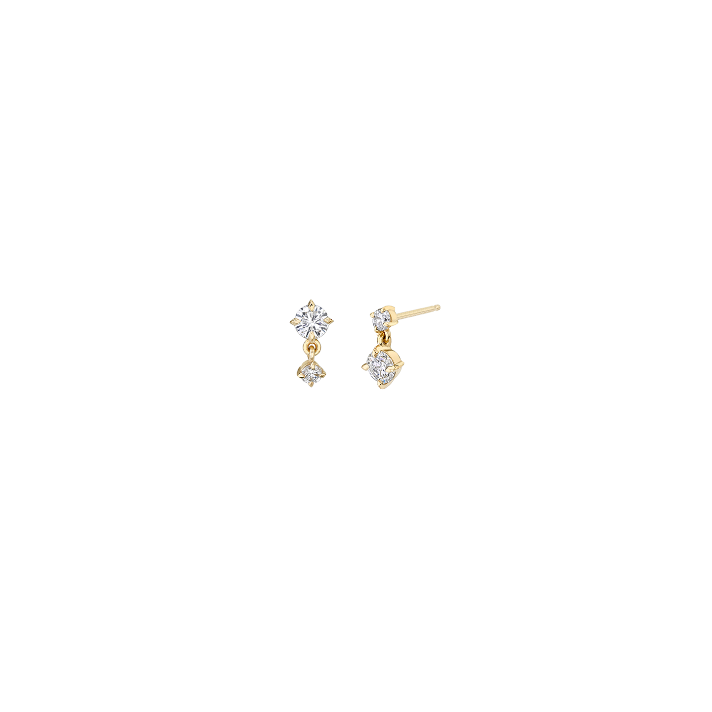 Lizzie Mandler Eclat Alternating Double Drop Earring