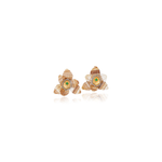 Silvia Furmanovich Horsehair Orchid Earrings with Diamond and Tsavorite