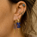 Bibi Van Der Velden Alligator Lapis Lazuli Bite Earring-Single